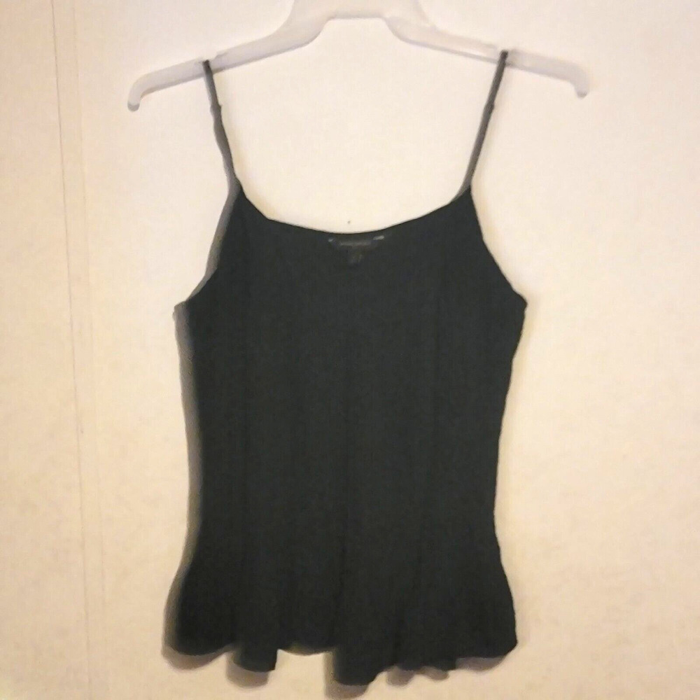 Banana Republic Spaghetti Strap Ribbed Cami Layered Black size Large Flowing